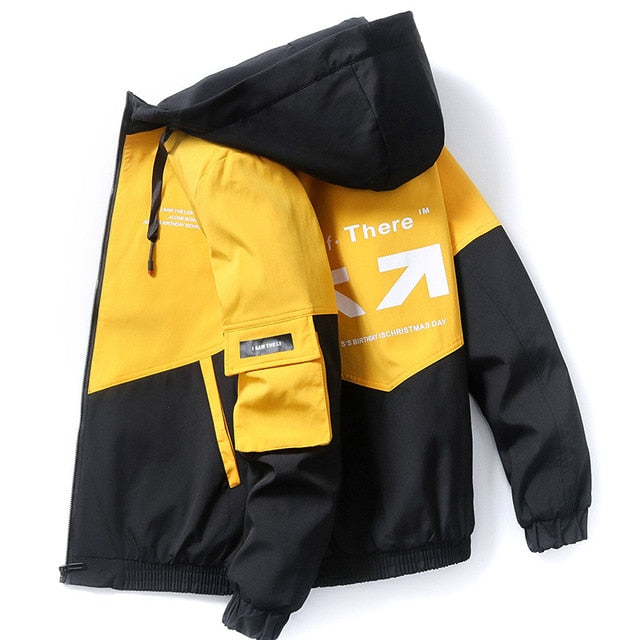 Men Big Size Hooded Casual Jacket