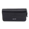 Double Zipper Leather Wallet
