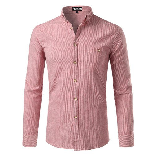 Casual Button Down Men Dress Shirt