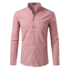 Casual Button Down Men Dress Shirt