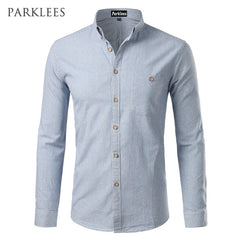 Casual Button Down Men Dress Shirt