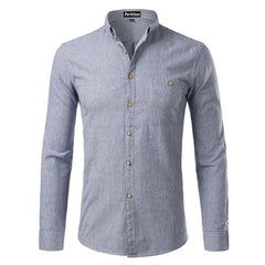 Casual Button Down Men Dress Shirt