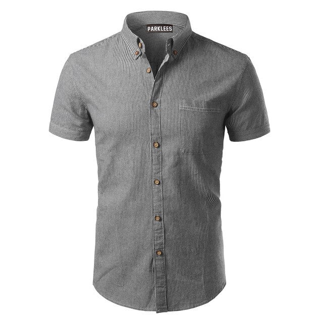Casual Button Down Men Dress Shirt