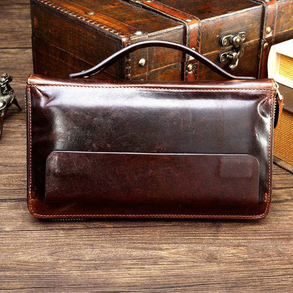 Genuine Leather Man Clutch Bag