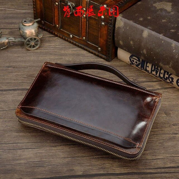 Genuine Leather Man Clutch Bag